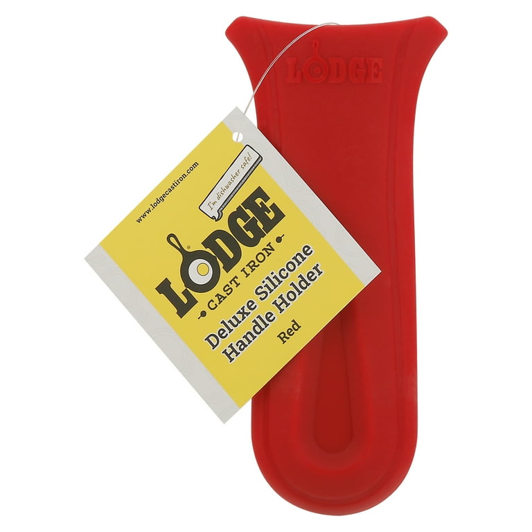 Lodge ASDHH41 Deluxe Hot-Handle Holder, Silicone, Red, Textured