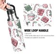 thumbnail image 4 of Sports Bottle，Christmas Pattern with Candy Canes10.8"×2.8"The Inside of The Kettle Is Made of Food Grade 304 Stainless Steel, 4 of 6
