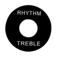 thumbnail image 4 of 5 Pieces Black Toggle Switch Washer w/ White Letters for LP Guitar, 4 of 5