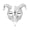 White, variant on Bulex Halloween Demon Goat Mask Gothic Skull Ram Horns Goat Mask for Costume Cosplay Haunted House Party Masquerade Dress-Up Props