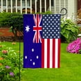 thumbnail image 3 of American Australia Flag Australian Friendship U.S.A Memorial Day Patriotic For Garden Flag, Double-Sided Decorative Outdoor Flag, Polyester Yard Flag 12 x 18 in, 3 of 5
