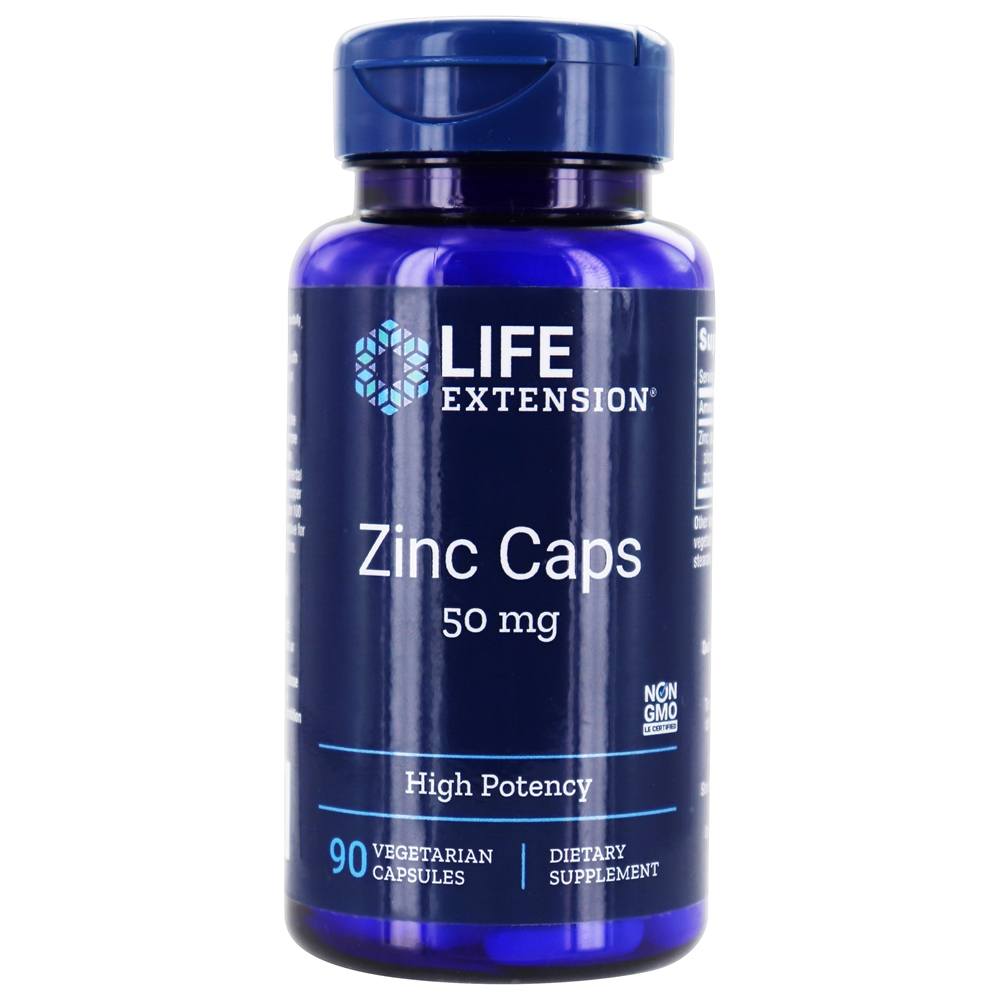 Life Extension Zinc Caps 50 mg 90 Veg Caps