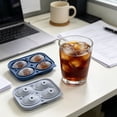 thumbnail image 4 of Ice Release Reusable Ice Ball Maker For Whiskey Cocktails Drinks Game Day, 4 of 5