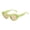 Green, variant on Under $5 Thick Frame Cat Eye Sunglasses for Women UV400 Retro Pastel Translucent Oval Tinted Shades Trendy Vintage Curved Lens Sun Glasses Beach Vacation Streetwear Fashion Eyewear Orange