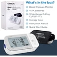 thumbnail image 2 of Monitor de Presión Arterial Gold OMRON Brazalete para la Parte Superior Digital Bluetooth 120 Lecturas para 2 Usuarios OMRON ON-85535335, 2 of 2