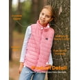 thumbnail image 4 of HENNCHEE Lightweight Kids Heated Vest for Boys Girls with Battery Pack, Pink M, 4 of 7