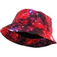 thumbnail image 2 of Galaxy Bucket Hat Fashion Space Print Summer Cap, 2 of 6