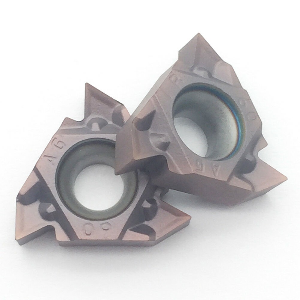10pcs 16IR AG60 1125 CNC Carbide Insert Lathe Threading inserts 16IR 3/8\" AG60