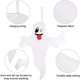 thumbnail image 3 of Fantasma De Halloween Decoración Colgante Hallowmas Decoración Al Aire Libre Fantasma Colgante Blanco Reutilizable Para Drenaje De Patio Delantero Porche Delantero 2 Uds Yuarrent HA037280-00, 3 of 6