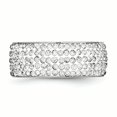 thumbnail image 3 of Stainless Steel Crystal 9mm Eternity Ring 7 Size, 3 of 6