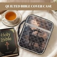 thumbnail image 6 of TSOVTHRID Deer Cross Starry Sky Print Women Mens Bible Case Church Bag, Bible Book Cover with Pockets and Zipper, Sturdy Quilted Bibles Protective Cover for Christian Gift, 6 of 7
