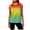 Orange-Tank Tops for Women, variant on Plus Size Tank Tops for Women Sleeveless Split Open Back Workout Tops Quick Dry Loose Fit Athletic Gym Yoga Shirts