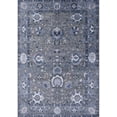 thumbnail image 1 of Ahgly Company Machine Washable Indoor Rectangle Industrial Modern Purple Navy Blue Area Rugs, 2' x 4', 1 of 7