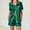 Green, variant on BLTIBY Women Pajamas Set Button Down Sleepwear Solid Colour Short Sleeve Nightwear with Shorts Soft Pjs Set Fashion Comfortable Homewear with Pockets Wine M