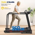 thumbnail image 3 of Hapacity Foldable Walking Treadmill for Seniors - 350 LBS Capacity with Front & Long Handrails, 0%-2% Incline for Home Recovery & Fitness, 3 of 10