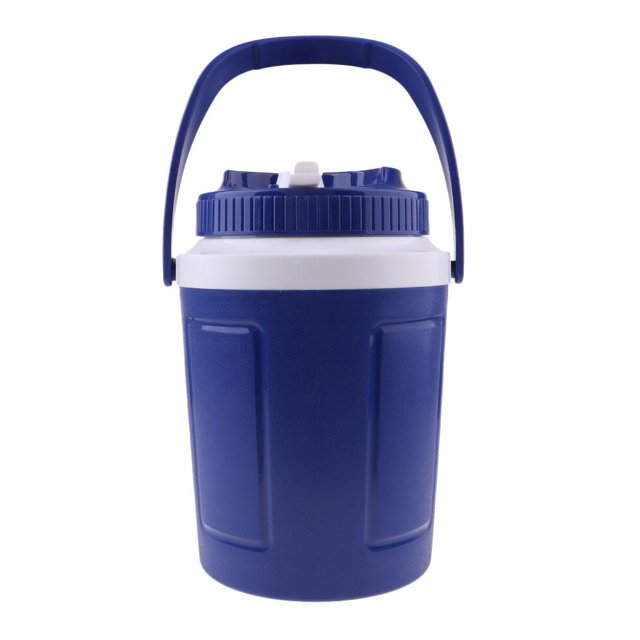 Plastic Bucket with Lid & Handle Outdoors Blue 5L
