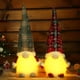 thumbnail image 2 of Gray Muñeco de peluche de gnomo de Navidad, decoración Adorable hecha a mano, Papá Noel de Navidad, 2 of 5