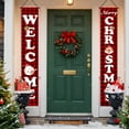 thumbnail image 6 of Christmas Decorations,Red Black Buffalo Plaid Sign Set for Festival Merry Christmas Door Banner,Outdoor Yard & Front Porch,Indoor & Outdoor Xmas Decor for Home,Wall,Front Door,Yard,and Garage(B), 6 of 9