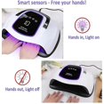 thumbnail image 4 of ZHAOCHENG Lámpara secadora de uñas ultravioleta, 108 W, LED ultravioleta, secador de uñas automático profesional para 2 manos, amplio espacio para 10 dedos a la vez, 4 of 5