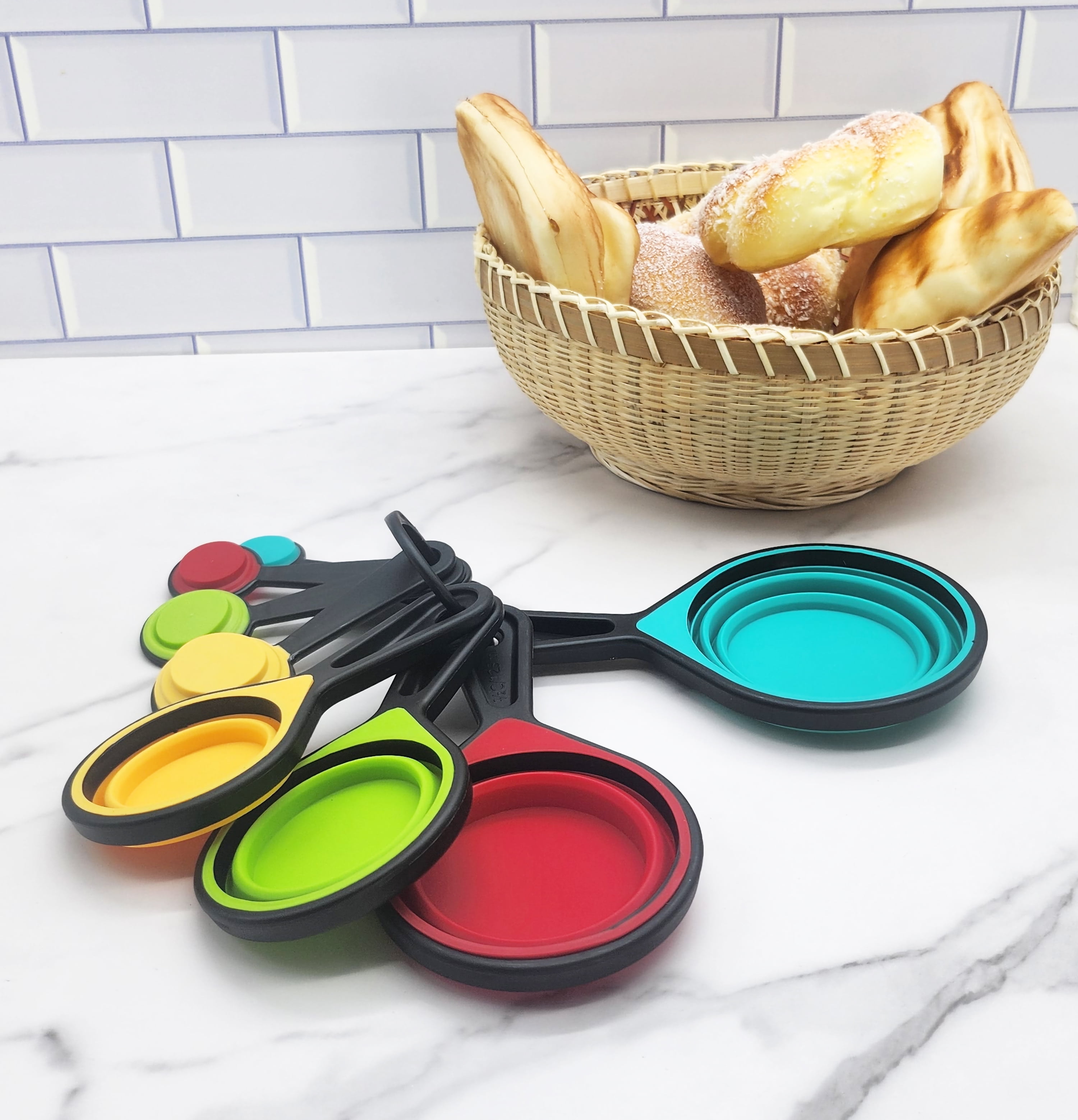 8 Piece Collapsible Measuring Cups and Spoons Set by BariatricPal