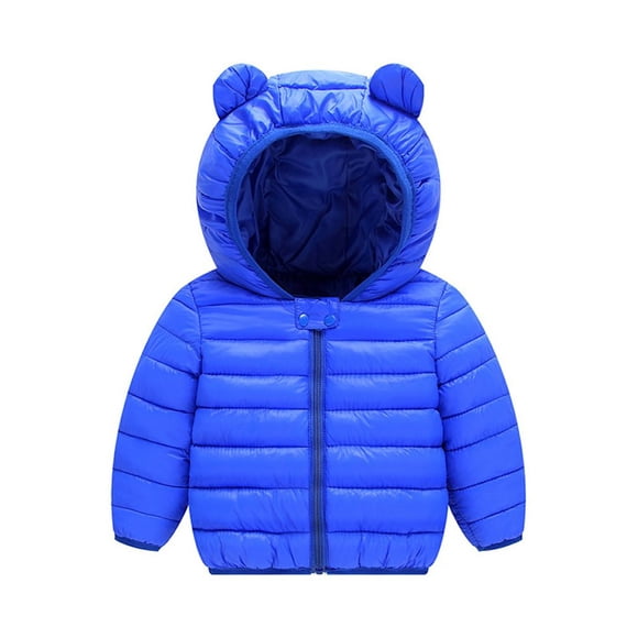 Chandail à Capuchon pour Bébé, Veste d'Hiver en Coton Duveté, Manteau Chaud pour Enfants, Vêtement Léger pour Garçons et Filles, Chandail à Capuchon