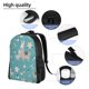 thumbnail image 5 of Disketp Teal Mama Llama Mochila Unisex de Apertura Lateral Completa, Mochila para Laptop para Escuela, Trabajo y Viajes, 5 of 8