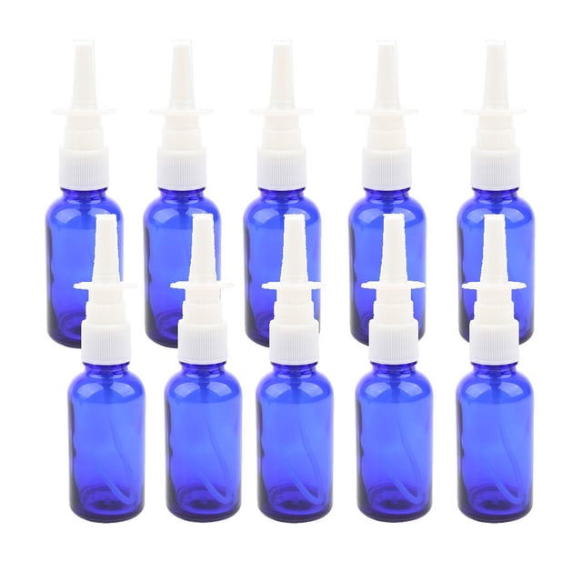 10 Piezas de 5 Ml Frascos de Spray Nasal Salvador Botella de spray nasal vacía Azul 30ml