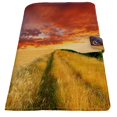 thumbnail image 2 of PKQWTM Mown Wheat Field on the Hills in Sicily at Sunset Nature Scenery Book Cover Book Protector Book Sleeve Book Pouch Book Bag 6x9 inch, 2 of 4