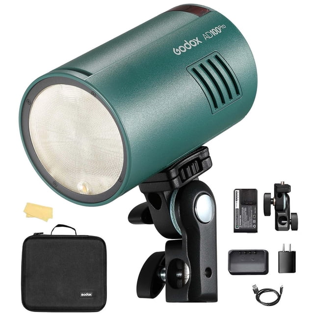 Flash estroboscópico GODOX AD100pro, batería de 100 W, 2600 mAh