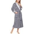 thumbnail image 3 of Carole Hochman Womens Fleece Lined Plush Robe, 3 of 3