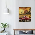thumbnail image 4 of Nawypu Farmhouse Truck Wall Art Rustic Red Truck Sunflower Pictures Wall Decor Country Old Barn Windmill Painting Canvas Prints Modern Home Framed Artwork Decorations for Kitchen Bathroom Bedroom, 4 of 5