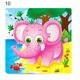 thumbnail image 2 of XM Culture - Juego de 24 piezas de rompecabezas con diseño de animales, tablero de densidad para entrenamiento de pensamiento lógico, juguete ensamblado, regalo de cumpleaños, 2 of 8