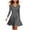 Dark Gray, variant on Tqcoqu Women's A-Line Flared Mini Dress,Wrap V Neck Long Sleeve Waist Defined Casual Dress,Army Green Women's S-XXXXL