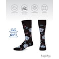 thumbnail image 6 of MeMoi Poker Face Playing Card Bamboo Blend Men's Crew Socks - Mens - Male, 10-13, Black, 6 of 10