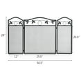 thumbnail image 6 of Costway 3 Panel Foldable Steel Fireplace Screen Spark Guard Fence for Baby & Pet Safe, 6 of 12