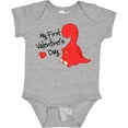 thumbnail image 3 of Inktastic My First Valentine's Day Boys or Girls Baby Bodysuit, 3 of 5