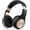 Black Gold, variant on Headphones, XBT-80 Folding Stereo Headphones Over Ear with Microphone and Volume Control, and Wired Headset for PC/ Phones/TV/ (Black )