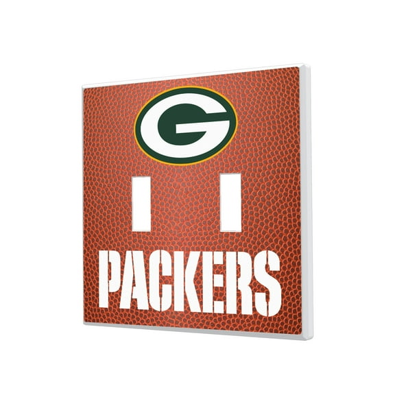 Green Bay Packers Football Design Double Toggle Light Switch Plate