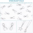 thumbnail image 5 of 60Pcs 201 Stainless Steel Pendant Pinch Bails Ice Pick Pinch Bails Stainless Steel Color 11x8x3mm Hole: 4x3mm Pin: 0.5mm, 5 of 6