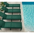 thumbnail image 3 of Hearth and Harbor Set of 4 Chaise Outdoor Lounge Chairs for Pool Chairs or Patio Furniture, Forest Green, 3 of 6