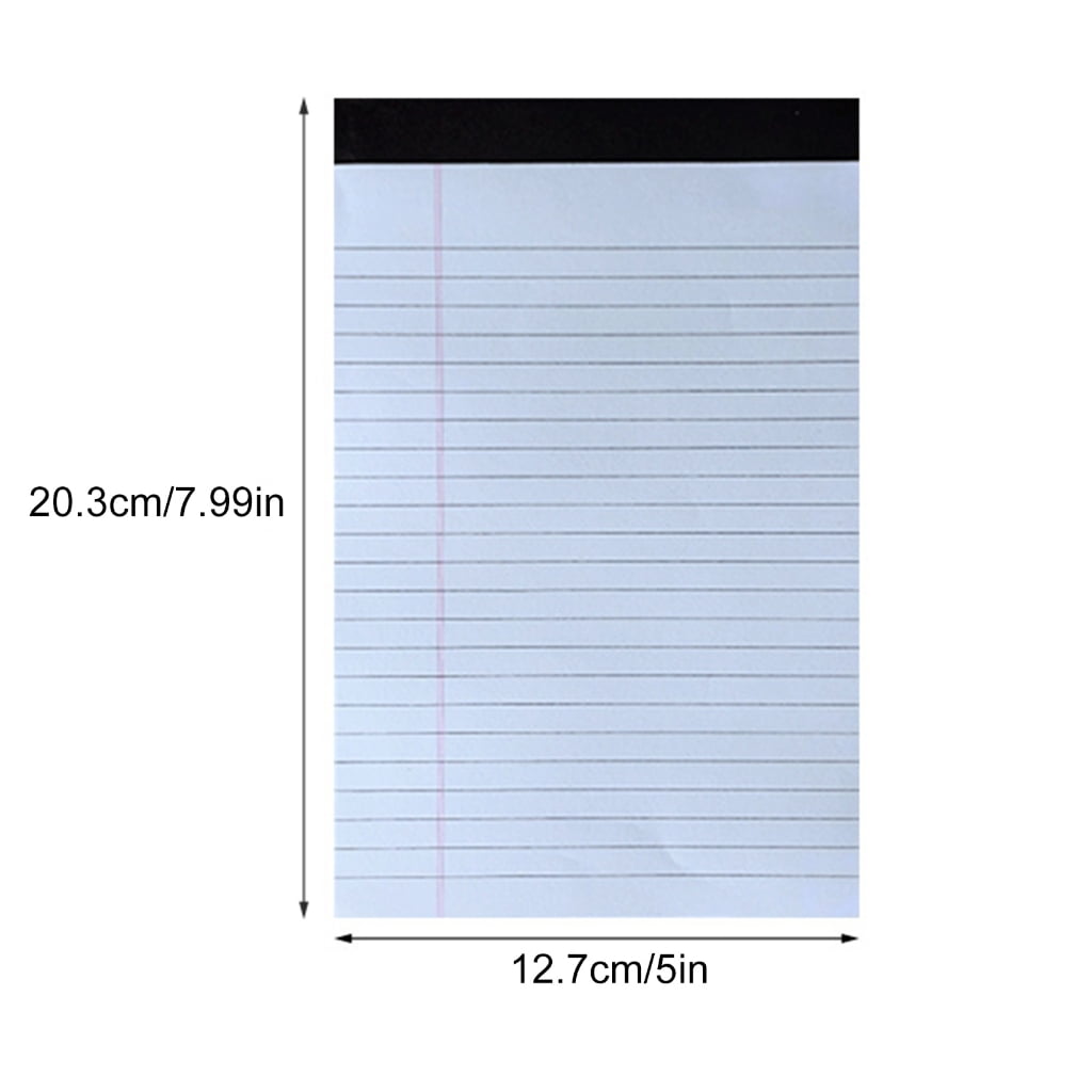 4Pcs Tearable Notepads for Noting, 50 Sheet Double Sided Lined Writing Pad