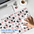 thumbnail image 4 of Long Mouse Pads for Desk,White Cow Black Spot Geometric Pattern Desk Mats on Top Of Desks, Desk Mouse Pad Extra Large with 3mm Non-Slip Base and Stitched Edge for Gaming,Office,Work,Home 31.5"x15.7", 4 of 6