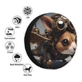 thumbnail image 4 of Vsdgher Steampunk Squirrel Pilot for Spare Tire Cover, Tire Wheel Protector Wheel Cover Fit for Truck,Trailer,RV,SUV,Camper and Most Vehicle-15 inch, 4 of 6