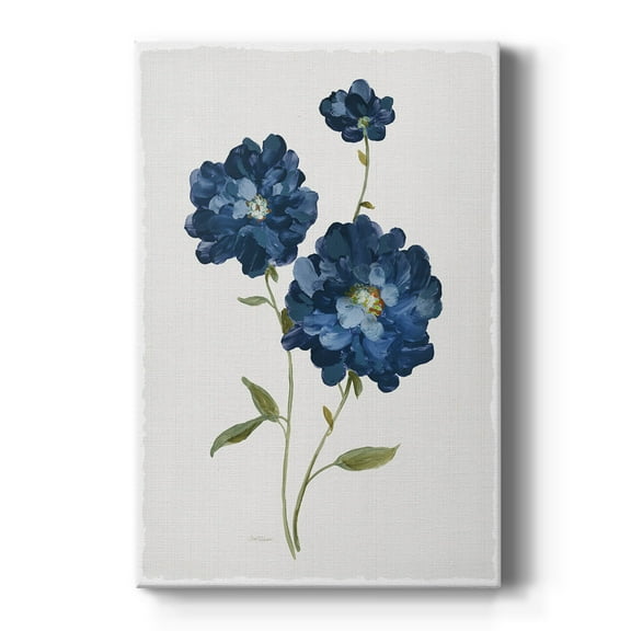 Blue Mums Premium Gallery Wrapped Canvas - Ready to Hang