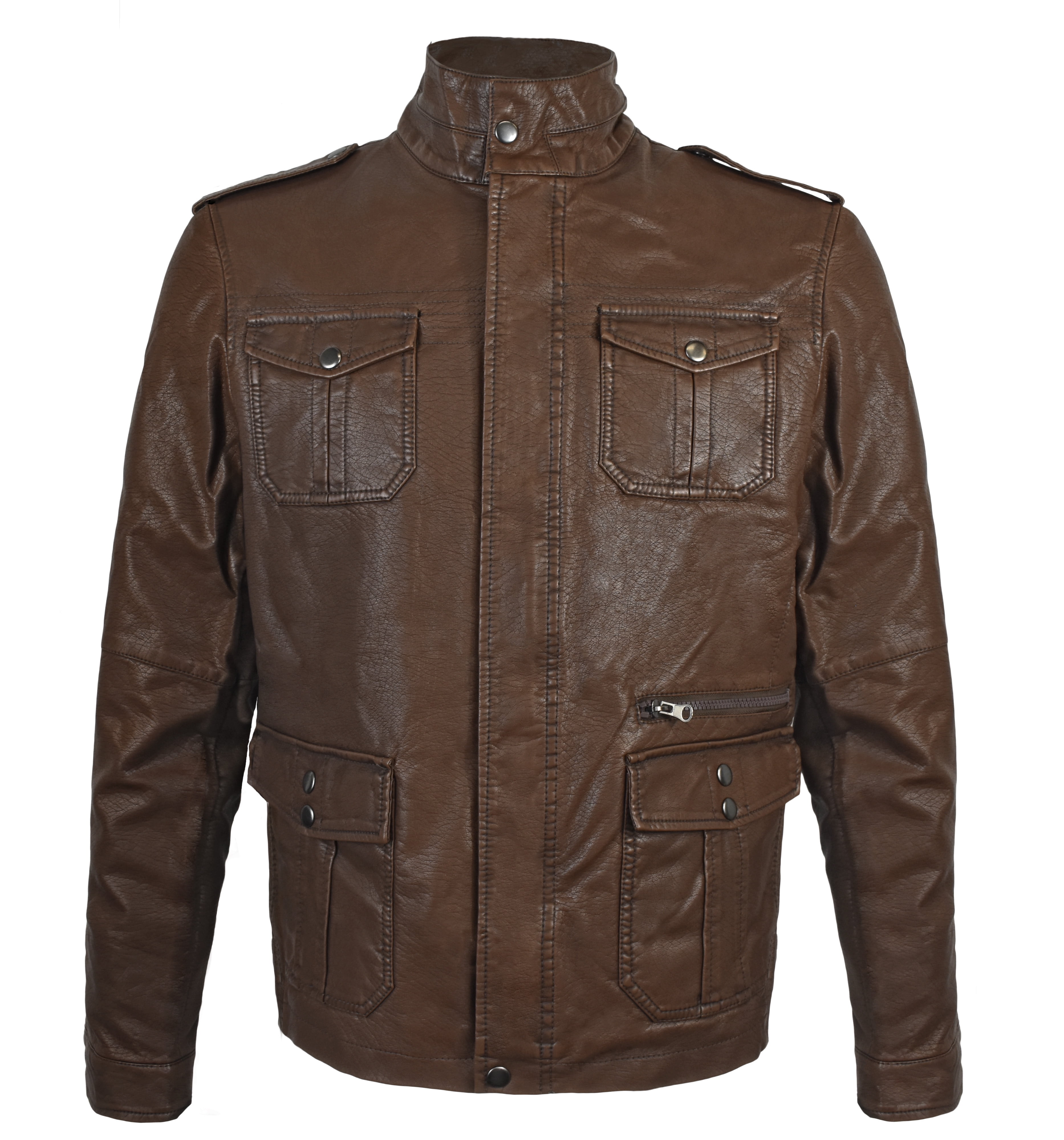 Victory Outfitters Mens Genuine Leather Bomber Jacket