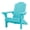 Teal, variant on Keter Kiawah Adirondack Resin All Weather Patio Fire Pit Chair with Cup Holder, Teal