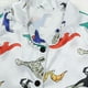 thumbnail image 4 of Odeerbi 1-8 Años Niños Niñas Pijama de Verano de Satén Con Solapa de Muesca Camisas de Manga Corta Pantalones Cortos Conjunto de Dos Piezas Suave Pijama Con Estampado de Dinosaurios, 4 of 9