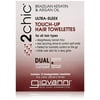 Giovanni 2chic Brazilian Keratin and Argan Oil Ultra-Sleek Super Potion Touch Up Hair Towelettes, 10 Count