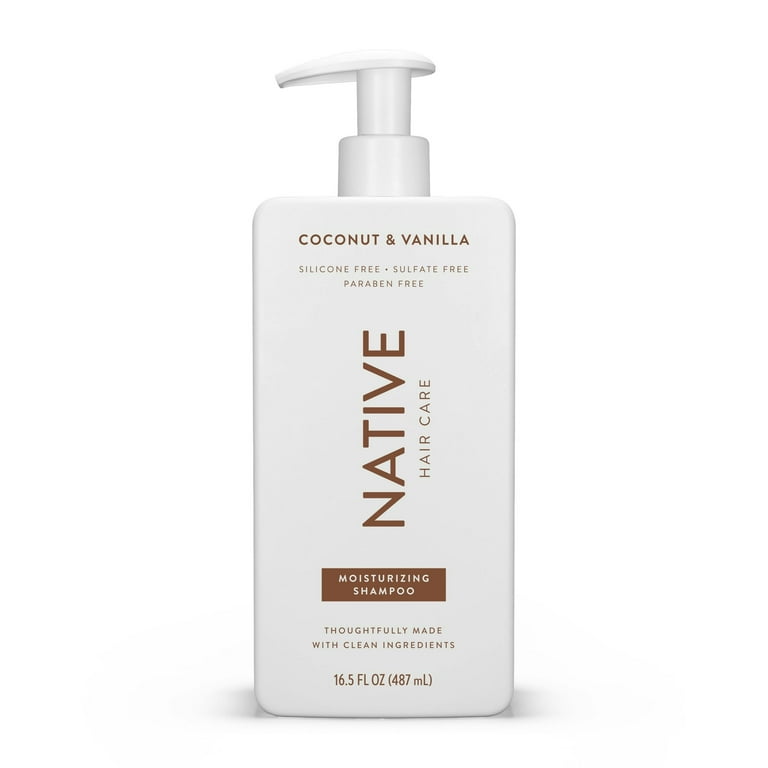 Native Moisturizing Shampoo, Coconut & Vanilla, Sulfate & Paraben Free, 16.5 oz