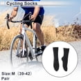 thumbnail image 2 of Unique Bargains Cycling Socks Waterproof Breathable Anti-friction Outdoor Bike Socks Black Size M（39-42） Neutral and Universal 1 Pair Solid Color Pattern, 2 of 7